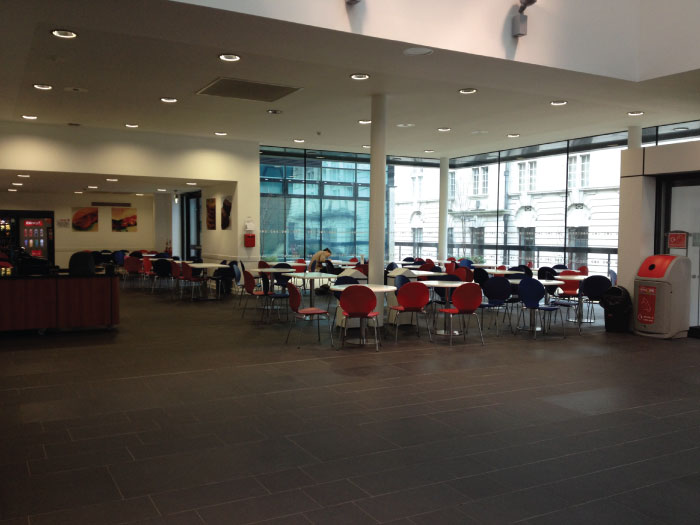 Coffee shop in the foyer area