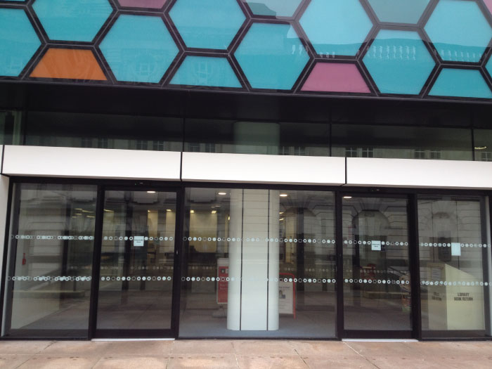 Front entrance to the building