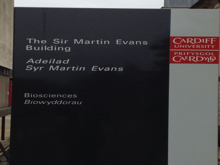 Sign post that is seen in front of the venue